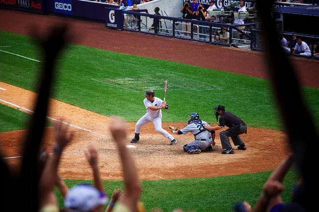 Photograph Jorge Posada at bat yesterday by AJENT.MSG on Flickr